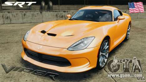 SRT Viper GTS 2013 for GTA 4