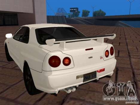 Nissan Skyline GT-R R34 Tunable for GTA San Andreas