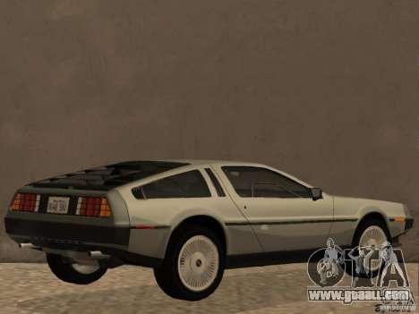 DeLorean DMC-12 for GTA San Andreas