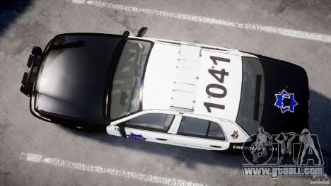 Ford Crown Victoria SFPD K9 Unit [ELS] for GTA 4