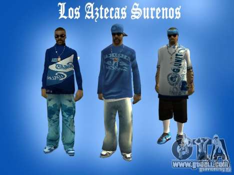 Skins gang Los Actekas for GTA San Andreas