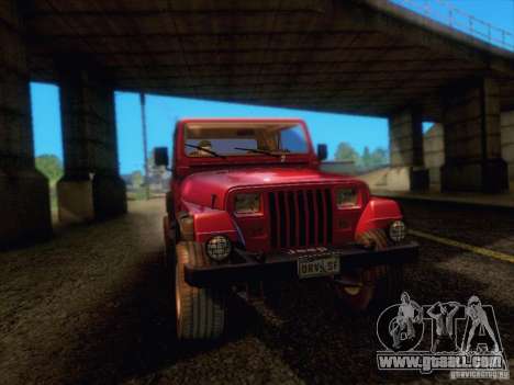Jeep Wrangler 1994 for GTA San Andreas