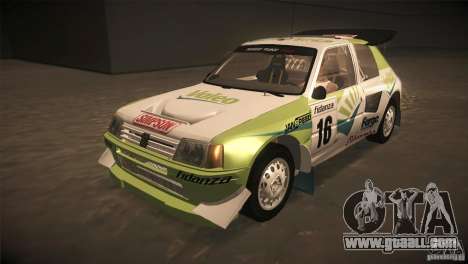 Peugeot 205 T16 for GTA San Andreas