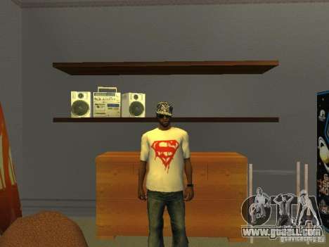 Superman t-shirt for GTA San Andreas