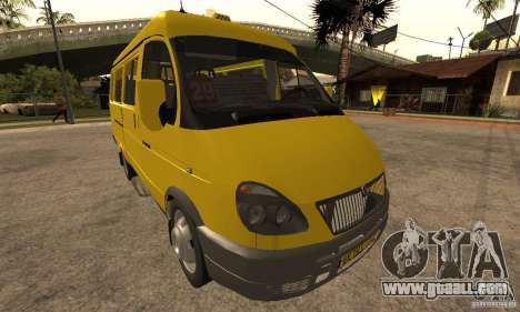 Gazelle 32213 Novosibirsk minibus for GTA San Andreas