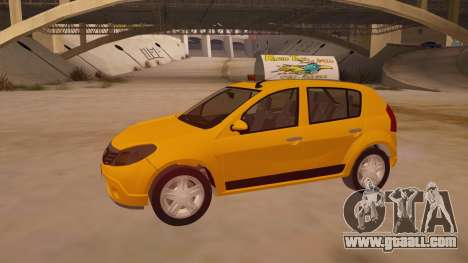 Renault Sandero Taxi for GTA San Andreas