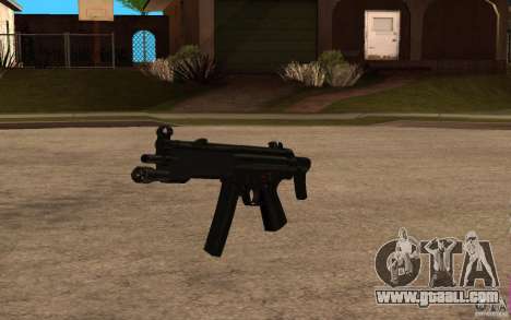 New MP5 with flashlight for GTA San Andreas