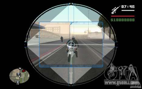 Sniper mod v. 2 for GTA San Andreas