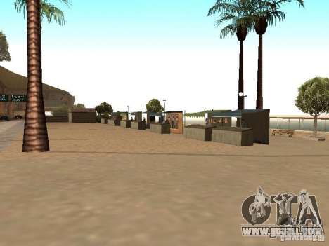 Market on the beach for GTA San Andreas