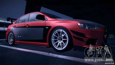 Mitsubishi Lancer Evolution X Tunable for GTA San Andreas