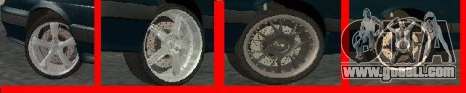 Wheels for LADA 2114 for GTA San Andreas