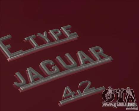 Jaguar E-Type Coupe for GTA San Andreas