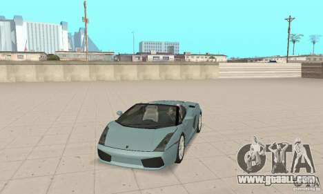 Lamborghini Gallardo Spyder for GTA San Andreas
