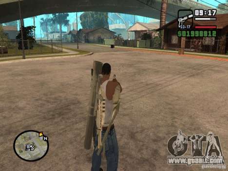 The standard sight for GTA San Andreas