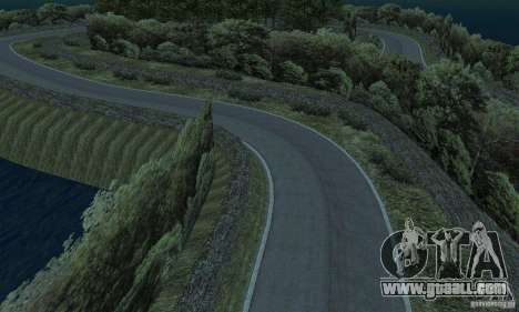 The rally route for GTA San Andreas