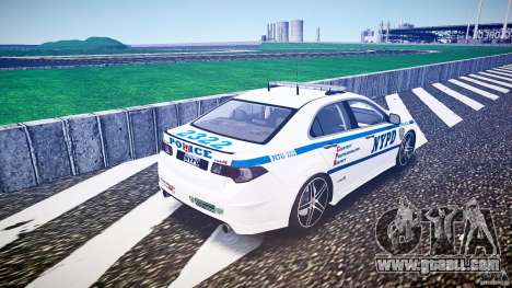 Honda Accord Type R NYPD (City Patrol 2322) ELS for GTA 4