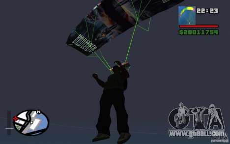 The new parachute for GTA San Andreas