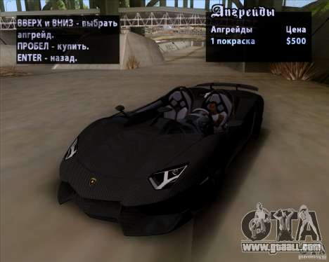 Lamborghini Aventador J TT Black Revel for GTA San Andreas