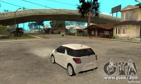 Citroen DS3 2010 for GTA San Andreas