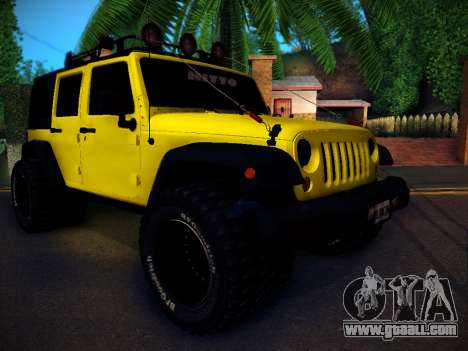 Jeep Wrangler 4x4 for GTA San Andreas