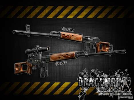 Dragunov sniper rifle v 1.0 for GTA San Andreas