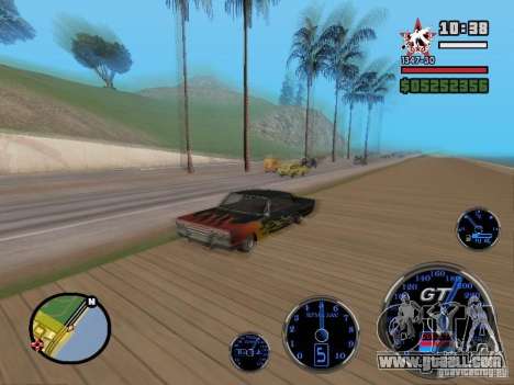 Speedometer GT for GTA San Andreas