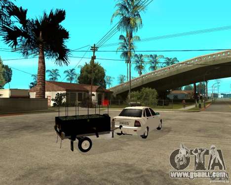 LADA 2170 "priora" Light tuning + trailer for GTA San Andreas