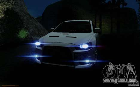 Mitsubishi Lancer Evolution X Tunable for GTA San Andreas