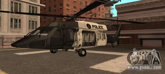 A helicopter from the game TimeShift Black for GTA San Andreas