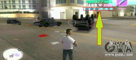 Wanted Level = 0 for GTA Vice City