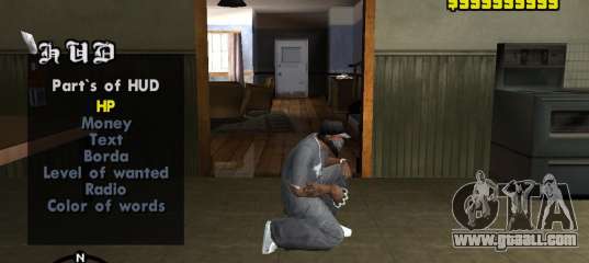 GTA San Andreas HUD like GTA SA on PC,PS2 for Android Mod