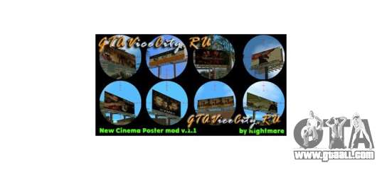 New Cinema Poster mod GTA Vice City for GTA Vice City