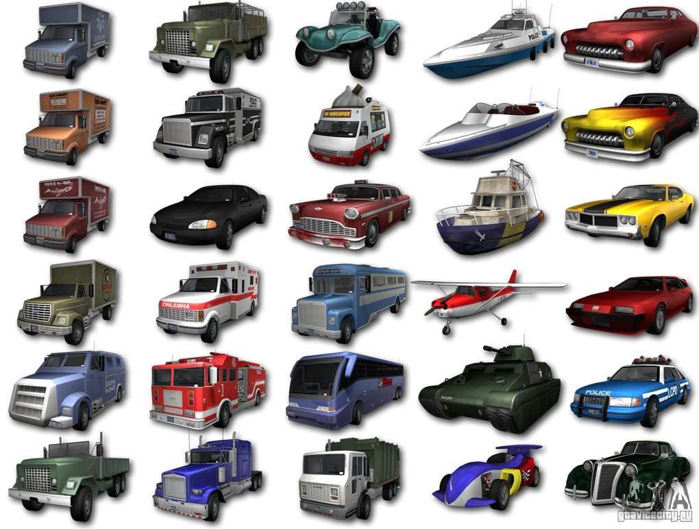 Files for GTA 3: cars, mods, skins