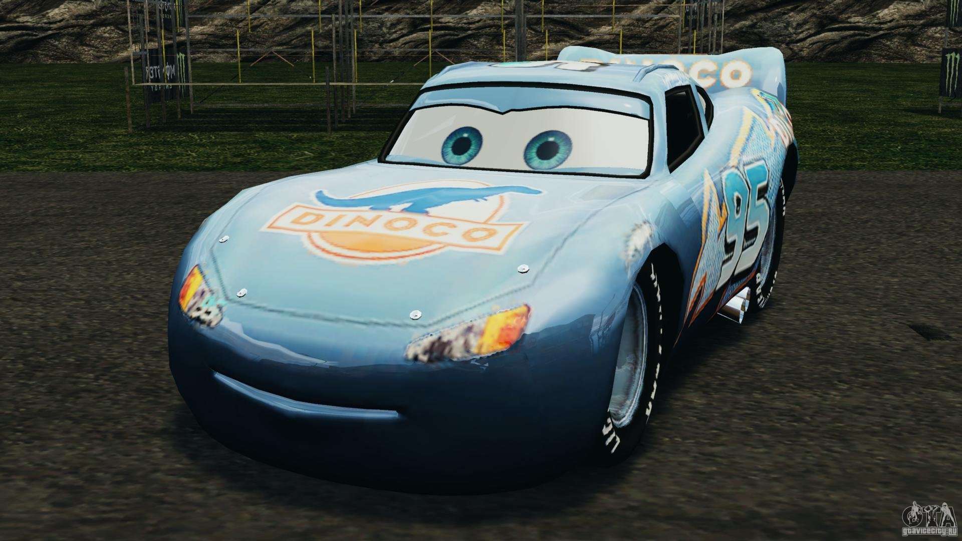 GTA 4 Lightning McQueen Dinoco Mod 