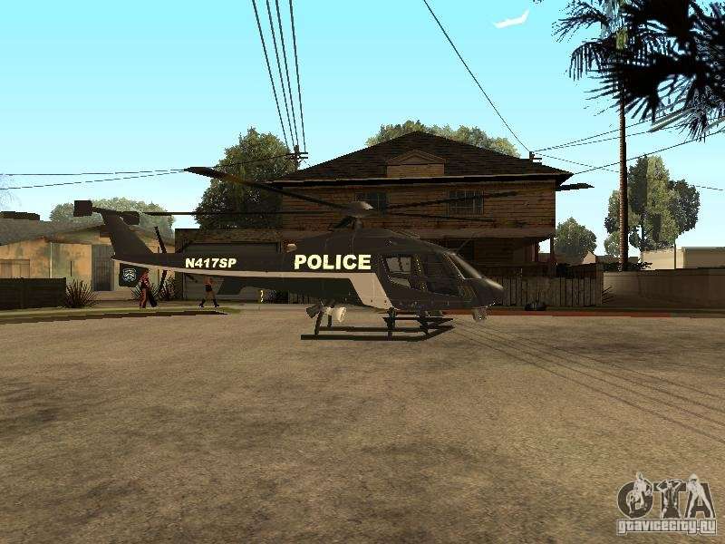 Police Maverick GTA V (SFPD Air Support Unit) para GTA San Andreas