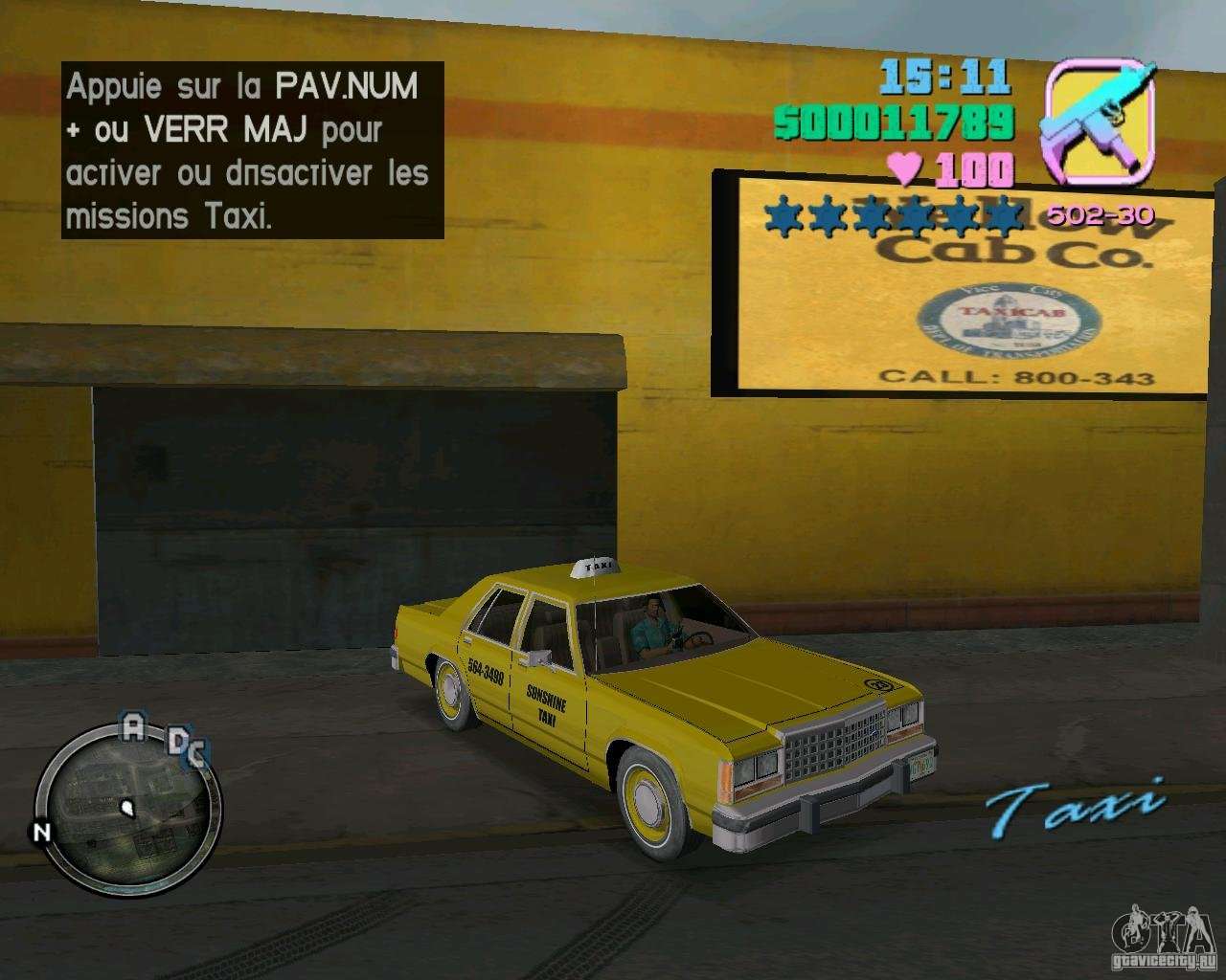 GTA Vice City GTA Vice City Taxi Mod Mod 