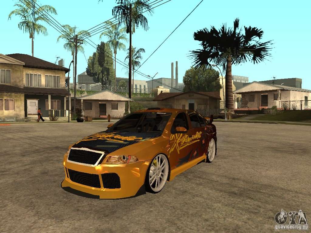 Тюнинг мод гта са. Skoda Octavia GTA sa. Grand Theft auto San Andreas тюнинг. ГТА са тюнингованная мод.