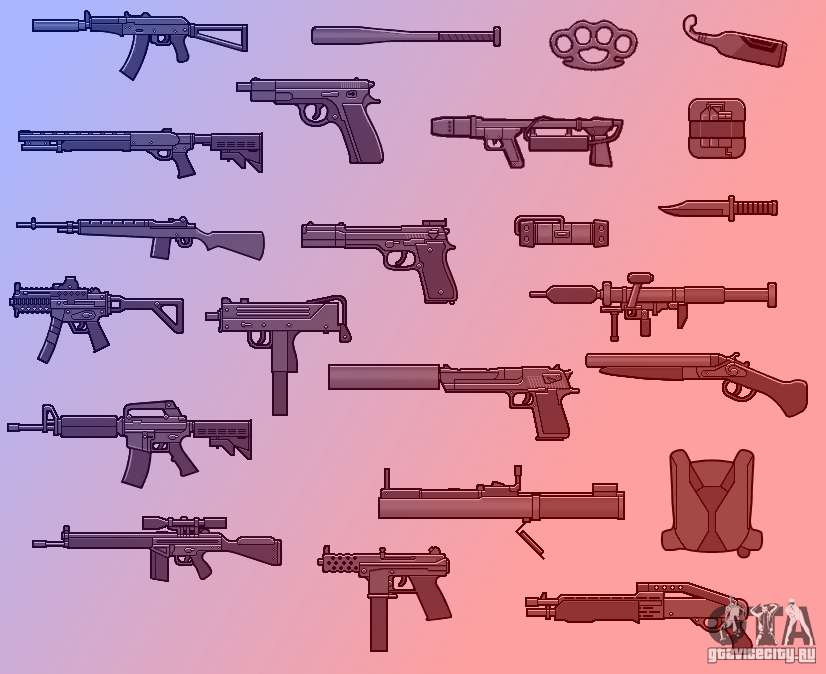 Armas do GTA IV para GTA San Andreas