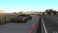 Police on the bridge of San Fiero_v. 2 for GTA San Andreas