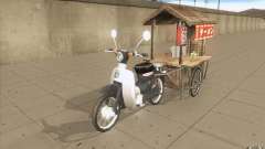 Honda Super Cub with a cart for GTA San Andreas