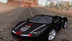 Ferrari F458 black for GTA San Andreas