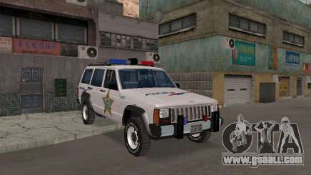 Jeep Cherokee Police 1988 for GTA San Andreas