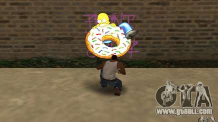 Homer Graffiti Mod for GTA San Andreas