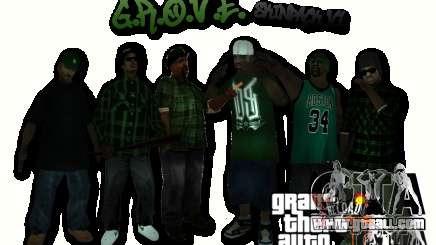 Grove Street Skin Pack for GTA San Andreas