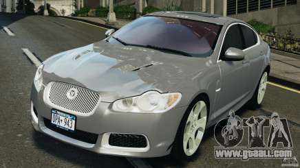 Jaguar XFR 2010 v2.0 silver for GTA 4