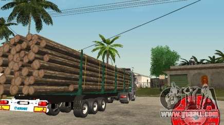 The trailer KRONE timber carrier for GTA San Andreas