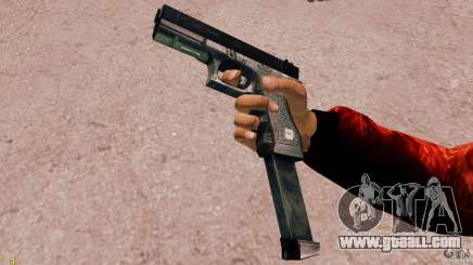 Glock 18 Akimbo (black/grey) for GTA 4