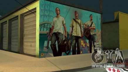 Poster Of GTA V for GTA San Andreas