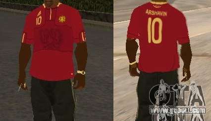 T-shirt Arshavin for GTA San Andreas