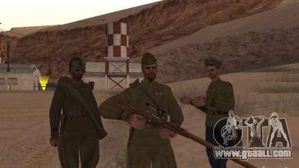 WORLD WAR II Soviet soldier skin for GTA San Andreas